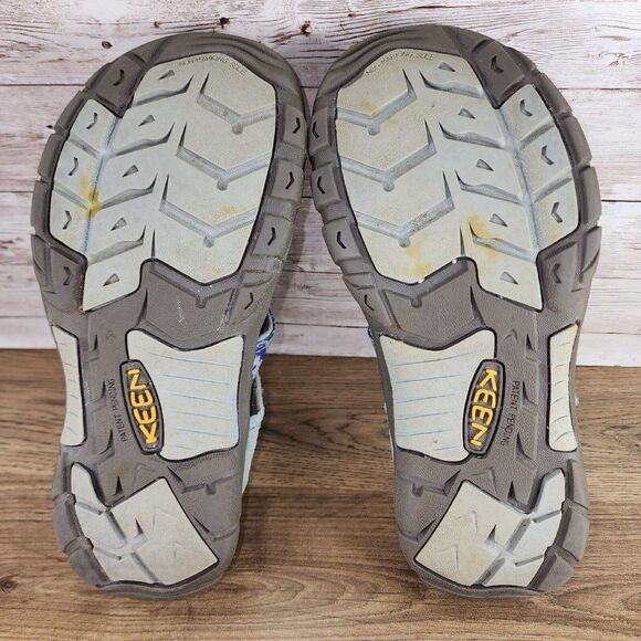 Keen Girls Blue Gray Floral Waterproof Hiking Sandals Size 6y - Picture 8 of 8
